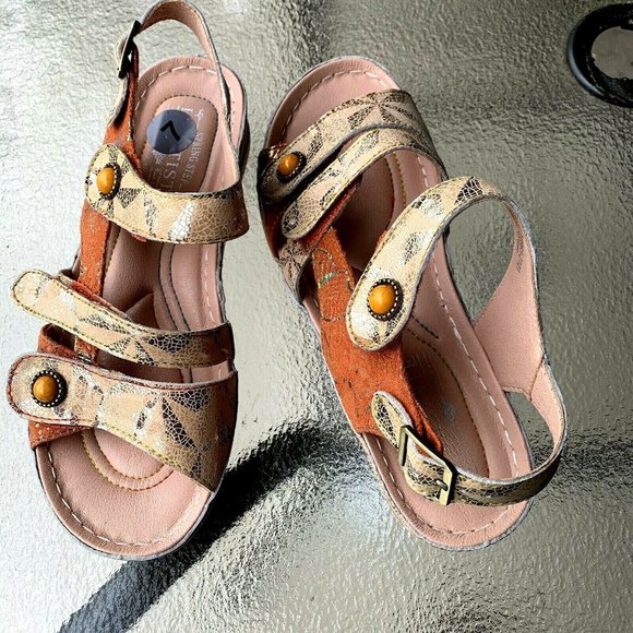 Spring Step L'ARTISTE Leather Sandals US 7 - Picture 6 of 8